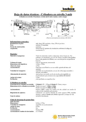 Impianti mobili di setacciatura Backers Sternsieb 3-mtb