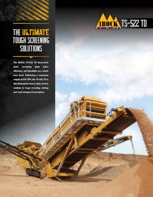 Impianti mobili di setacciatura IROCK  TS-522 TD