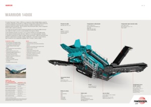 Impianti mobili di setacciatura Powerscreen Warrior 1400X