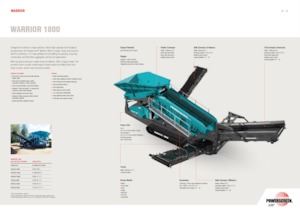 Impianti mobili di setacciatura Powerscreen Warrior 1800