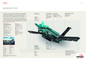 Impianti mobili di setacciatura Powerscreen Warrior 2100