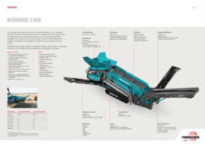 Impianti mobili di setacciatura Powerscreen Warrior 2400