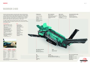 Impianti mobili di setacciatura Powerscreen Warrior 2400