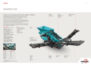 Impianti mobili di setacciatura Powerscreen Warrior 600
