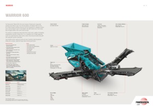 Impianti mobili di setacciatura Powerscreen Warrior 600