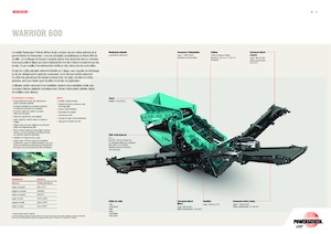 Impianti mobili di setacciatura Powerscreen Warrior 600