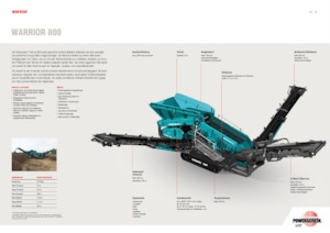 Impianti mobili di setacciatura Powerscreen WARRIOR 800