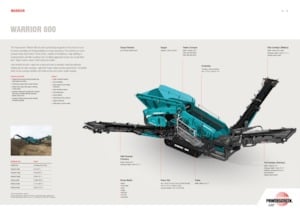 Impianti mobili di setacciatura Powerscreen WARRIOR 800