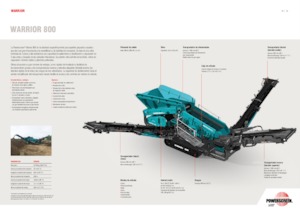 Impianti mobili di setacciatura Powerscreen WARRIOR 800