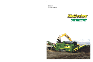 Impianti mobili di setacciatura con tamburo McCloskey 512RET