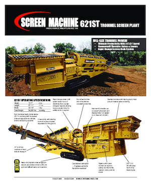 Impianti mobili di setacciatura con tamburo Screen Machine Industries  612ST