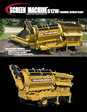 Impianti mobili di setacciatura con tamburo Screen Machine Industries  612W