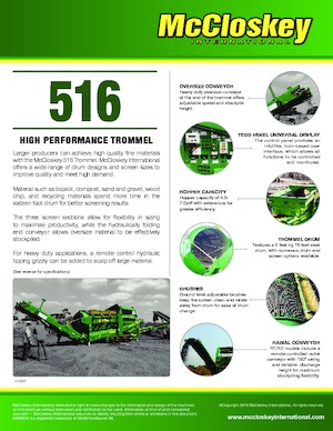 Impianti mobili di setacciatura con tamburo McCloskey 616
