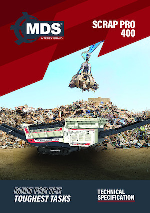 Impianti mobili di setacciatura con tamburo MDS Scrap Pro 400