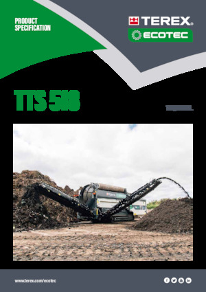 Impianti mobili di setacciatura con tamburo Terex Ecotec TTS 518T