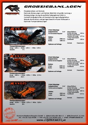 Impianti mobili di setacciatura Rockster RSS 49