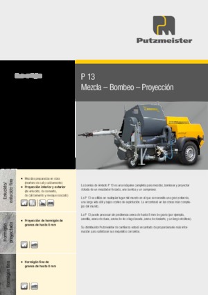 Pompe per calcestruzzo fisse Putzmeister P 13 EMR KA 230