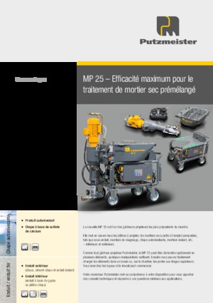 Pompe miscelatrici per malta Putzmeister MP 25 