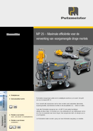 Pompe miscelatrici per malta Putzmeister MP 25 