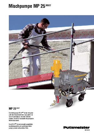 Pompe miscelatrici per malta Putzmeister MP 25 Mixit JP-WP/D5K