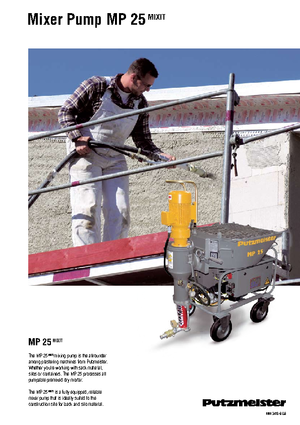 Pompe miscelatrici per malta Putzmeister MP 25 Mixit JP-WP/D5K