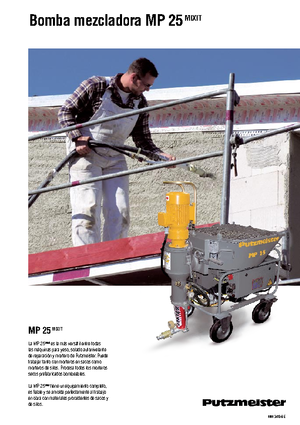 Pompe miscelatrici per malta Putzmeister MP 25 Mixit JP-WP/D5K