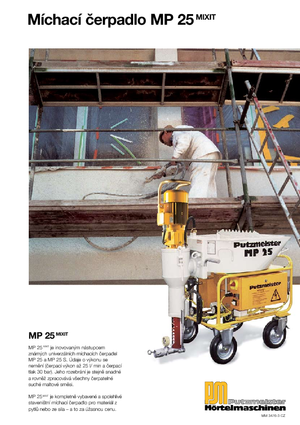 Pompe miscelatrici per malta Putzmeister MP 25 Mixit JP-WP/D5K