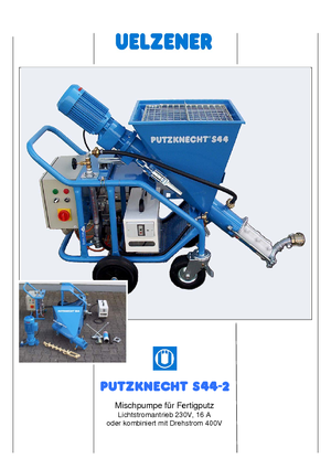 Pompe miscelatrici per malta Uelzener S 44-2