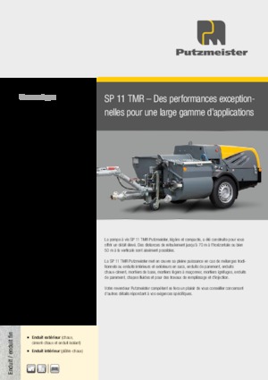 Pompe convogliatrici a coclea Putzmeister SP 11 TMR