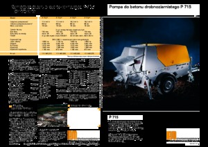 Pompe per calcestruzzo fisse Putzmeister P 715 TD
