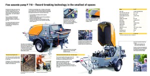 Pompe per calcestruzzo fisse Putzmeister P 718 TD