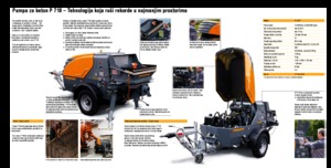 Pompe per calcestruzzo fisse Putzmeister P 718 TD