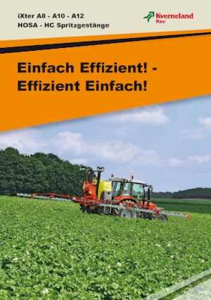 Irroratrice con barra montabile Kverneland iXter A12