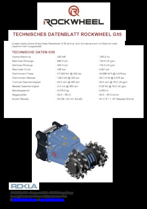 Teste portafresa (idrauliche) montabili Rockwheel by ROCK.ZONE G 55