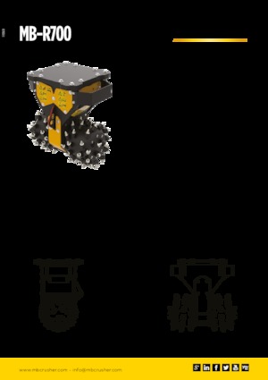 Teste portafresa (idrauliche) montabili MB Crusher MB-R700