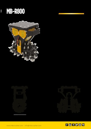 Teste portafresa (idrauliche) montabili MB Crusher MB-R800
