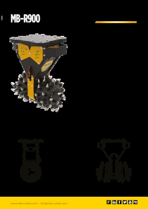 Teste portafresa (idrauliche) montabili MB Crusher MB-R900