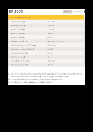 Teste portafresa (idrauliche) montabili Epiroc ER 2000