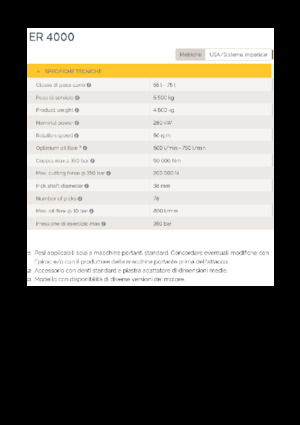 Teste portafresa (idrauliche) montabili Epiroc ER 4000