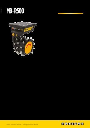 Teste portafresa (idrauliche) montabili MB Crusher MB-R500