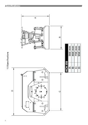 Piastre vibranti montabili Ammann ACA 350