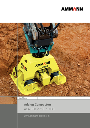 Piastre vibranti montabili Ammann ACA 1000
