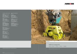 Piastre vibranti montabili Ammann ACA 1000-2