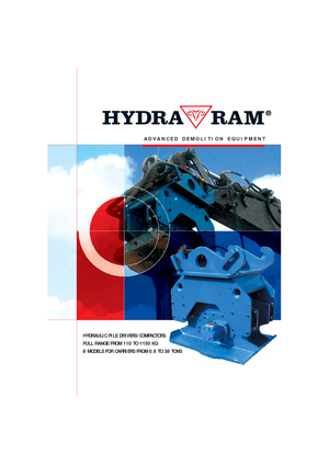 Piastre vibranti montabili Hydra Ram HC-250/2