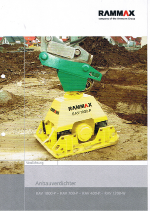Piastre vibranti montabili Rammax RAV 400 P