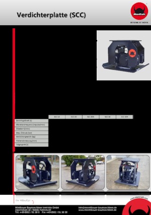 Piastre vibranti montabili SkanCraft SCC30R