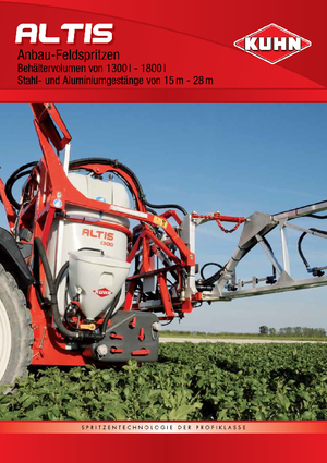 Irroratrice con barra montabile Kuhn Altis 1600