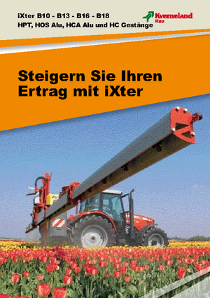 Irroratrice con barra montabile Kverneland iXter B13