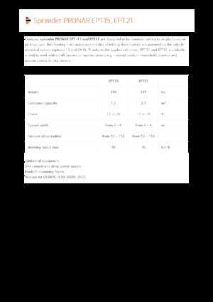 Spanditrici applicabili Pronar EPT 21