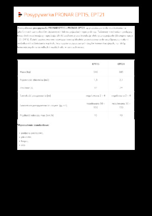 Spanditrici applicabili Pronar EPT 21